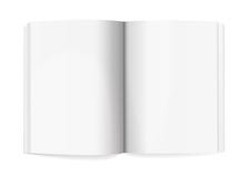De tijdschrift Uitgespreide Realistische Vector van het Modelmalplaatje vector illustratie De tijdschrift Uitgespreide Realistische Vector van het Modelmalplaatje vector illustratie