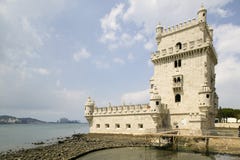 De Toren van Belem, een Unesco-Plaats van de Werelderfenis, in Lissabon/Lissabon Portugal stock foto's De Toren van Belem, een Unesco-Plaats van de Werelderfenis, in Lissabon/Lissabon Portugal stock foto's