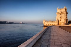 De toren van Belem in Lissabon stock fotografie De toren van Belem in Lissabon stock fotografie