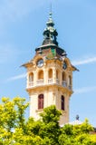 De toren van het Stadhuis in Szeged Het huidige Stadhuis is het derde gebouw in dezelfde plaats met dezelfde functie royalty-vrije stock afbeeldingen De toren van het Stadhuis in Szeged Het huidige Stadhuis is het derde gebouw in dezelfde plaats met dezelfde functie royalty-vrije stock afbeeldingen