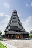 De Toren van de Sanjiangtrommel, Dong etnische architectuur, China De Toren van de Sanjiangtrommel, Dong etnische architectuur, China