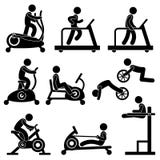 De Training van de Opleiding van de Oefening van de Geschiktheid van het Gymnasium van de gymnastiek vector illustratie De Training van de Opleiding van de Oefening van de Geschiktheid van het Gymnasium van de gymnastiek vector illustratie