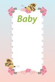 De Uitnodiging van de babydouche Aankomstkaart met plaats voor tekst Templa vector illustratie De Uitnodiging van de babydouche Aankomstkaart met plaats voor tekst Templa vector illustratie