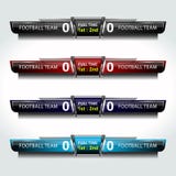 De Uitzendingsgrafiek van de voetbalscore royalty-vrije illustratie De Uitzendingsgrafiek van de voetbalscore royalty-vrije illustratie