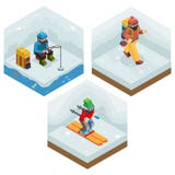 De Vakantiepictogrammen van de de winteractiviteit Geplaatst Reis Ski Ice vector illustratie De Vakantiepictogrammen van de de winteractiviteit Geplaatst Reis Ski Ice vector illustratie