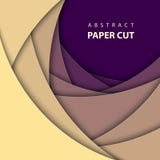 De vector geometrische achtergrond met veelkleurig document sneed vormen royalty-vrije illustratie De vector geometrische achtergrond met veelkleurig document sneed vormen royalty-vrije illustratie