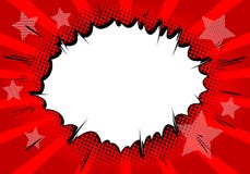 De vector illustreerde grappige de explosiesachtergrond van de boekstijl stock illustratie De vector illustreerde grappige de explosiesachtergrond van de boekstijl stock illustratie