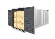 De vector van de ladingscontainer Royalty-vrije Stock Fotografie De vector van de ladingscontainer Royalty-vrije Stock Fotografie