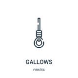 de vector van het galgenpictogram van pirateninzameling De dunne van het het overzichtspictogram van lijngalgen vectorillustratie vector illustratie de vector van het galgenpictogram van pirateninzameling De dunne van het het overzichtspictogram van lijngalgen vectorillustratie vector illustratie