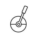 De vector van het hefboompictogram op witte achtergrond, Hefboomteken, teken en symbolen in dunne lineaire overzichtsstijl die wo royalty-vrije illustratie De vector van het hefboompictogram op witte achtergrond, Hefboomteken, teken en symbolen in dunne lineaire overzichtsstijl die wo royalty-vrije illustratie