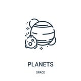 de vector van het planetenpictogram van ruimteinzameling De dunne van het het overzichtspictogram van lijnplaneten vectorillustra stock illustratie de vector van het planetenpictogram van ruimteinzameling De dunne van het het overzichtspictogram van lijnplaneten vectorillustra stock illustratie