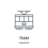 de vector van het trampictogram van vervoerinzameling De dunne van het het overzichtspictogram van de lijntram vectorillustratie vector illustratie de vector van het trampictogram van vervoerinzameling De dunne van het het overzichtspictogram van de lijntram vectorillustratie vector illustratie