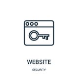 de vector van het websitepictogram van veiligheidsinzameling De dunne van het het overzichtspictogram van de lijnwebsite vectoril vector illustratie de vector van het websitepictogram van veiligheidsinzameling De dunne van het het overzichtspictogram van de lijnwebsite vectoril vector illustratie