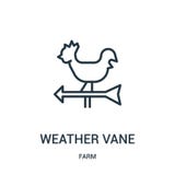 de vector van het windwijzerpictogram van landbouwbedrijfinzameling De dunne van het het overzichtspictogram van de lijnwindwijze vector illustratie de vector van het windwijzerpictogram van landbouwbedrijfinzameling De dunne van het het overzichtspictogram van de lijnwindwijze vector illustratie