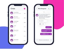 De vectorinterface van het telefoonpraatje Smsberichten De bellen van de toespraak De Bellen van de Dienst voor korte berichten V stock illustratie De vectorinterface van het telefoonpraatje Smsberichten De bellen van de toespraak De Bellen van de Dienst voor korte berichten V stock illustratie