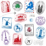 De vectorzegels van Europa vector illustratie De vectorzegels van Europa vector illustratie