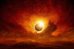 De verduistering van de zon stock afbeelding De verduistering van de zon stock afbeelding