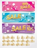 De verkoopbanners voorzien abstract geometrisch diagonaal concept royalty-vrije illustratie De verkoopbanners voorzien abstract geometrisch diagonaal concept royalty-vrije illustratie