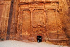 De verloren stad van Petra, Jordanië royalty-vrije stock foto De verloren stad van Petra, Jordanië royalty-vrije stock foto