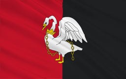 De vlag van Buckinghamshire is een plechtige provincie, Engeland vector illustratie De vlag van Buckinghamshire is een plechtige provincie, Engeland vector illustratie