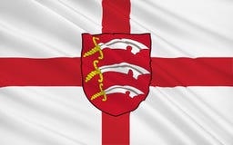 De vlag van Essex is een provincie, Engeland royalty-vrije stock foto De vlag van Essex is een provincie, Engeland royalty-vrije stock foto