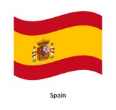 De vlagachtergrond van Spanje vector illustratie De vlagachtergrond van Spanje vector illustratie