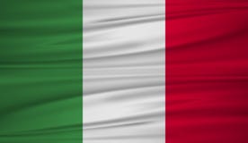 De vlagvector van Italië Vectorvlag van Italië blowig in de wind Het symbool van de staat op golvende zijdestof Realistische vect royalty-vrije illustratie De vlagvector van Italië Vectorvlag van Italië blowig in de wind Het symbool van de staat op golvende zijdestof Realistische vect royalty-vrije illustratie