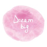 De vlek van de pastelkleurwaterverf met motivatie vector illustratie De vlek van de pastelkleurwaterverf met motivatie vector illustratie