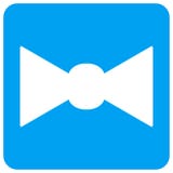 De vlinderdas maakte Vierkant Roosterpictogram rond royalty-vrije illustratie De vlinderdas maakte Vierkant Roosterpictogram rond royalty-vrije illustratie