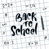 De volta à escola Conceito da instrução ilustração royalty free De volta à escola Conceito da instrução ilustração royalty free