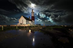 De Vuurtoren van de Rekening van Portland Stock Afbeelding De Vuurtoren van de Rekening van Portland Stock Afbeelding