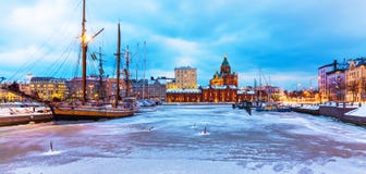 De winter in Helsinki, Finland stock foto De winter in Helsinki, Finland stock foto