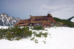 De winter in 5 merenvallei in Hoge Tatra-Bergen royalty-vrije stock fotografie De winter in 5 merenvallei in Hoge Tatra-Bergen royalty-vrije stock fotografie