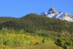 De Wit Huisberg, zet Sneffels-Waaier, Colorado op Royalty-vrije Stock Fotografie De Wit Huisberg, zet Sneffels-Waaier, Colorado op Royalty-vrije Stock Fotografie