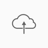 De wolk uploadt pictogram, uploadt vector royalty-vrije illustratie De wolk uploadt pictogram, uploadt vector royalty-vrije illustratie