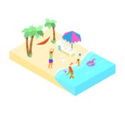 De zomeractiviteiten stock illustratie De zomeractiviteiten stock illustratie