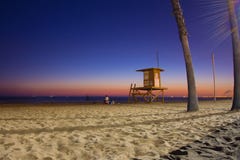 De Zonsondergang van het Strand van Californië royalty-vrije stock afbeelding De Zonsondergang van het Strand van Californië royalty-vrije stock afbeelding