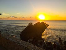 De zonsondergangmening van Bali royalty-vrije stock fotografie De zonsondergangmening van Bali royalty-vrije stock fotografie