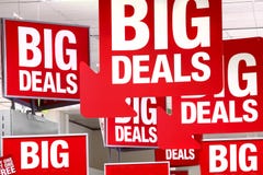 Deals sales sign