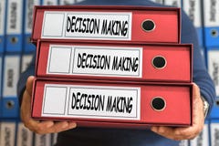 Decision Making concept words. Folder concept. Ring binders. stock images Decision Making concept words. Folder concept. Ring binders. stock images
