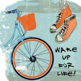 Deckare skissar cykelhipsteren vektor illustrationer Deckare skissar cykelhipsteren vektor illustrationer