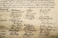 Declaração independência do fim do 4 de julho de 1776 acima fotografia de stock Declaração independência do fim do 4 de julho de 1776 acima fotografia de stock