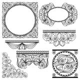Deco borders. Vector set. royalty free illustration Deco borders. Vector set. royalty free illustration