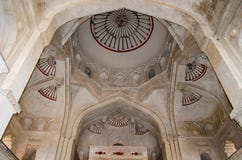 Decorated ceiling of Chaturbhuj Temple. Orchha. Madhya Pradesh