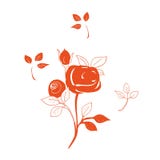 Decoratieve bloemen royalty-vrije illustratie Decoratieve bloemen royalty-vrije illustratie