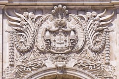 Decoration Arc de Triomphe, Λισσαβώνα Πορτογαλία Στοκ φωτογραφία με δικαίωμα ελεύθερης χρήσης