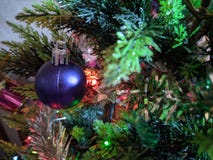 blue christmas ball. use for decoration of christmas tree