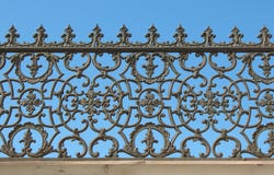 Decorative Cast-iron Fence Stock Image Decorative Cast-iron Fence Stock Image