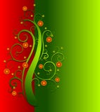 Decorative Christmas Tree Card Stock Image