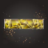 Decorative colorful long crystal button. Horizontal banner for game or web design. Stock Photo Decorative colorful long crystal button. Horizontal banner for game or web design. Stock Photo